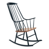 Lena Larsson Grandessa midcentury Danish rocking chair, 1950s