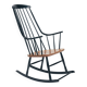 Fauteuil à bascule danois Lena Larsson Grandessa du milieu du siècle, années 1950