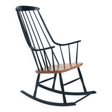Danish rocking chair Lena Larsson Grandessa from the mid-century, 1950s