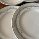 Set of 6 flat plates Longwy Loridan • French earthenware clay