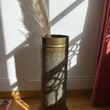 Gold metal umbrella stand