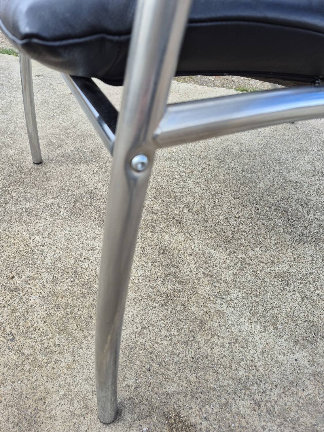 Set 2 postmodern tubular Sit easy chair Kebe Denmark 1980s