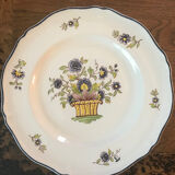 Lot de 8 assiettes Voeux Delft Saint Amand