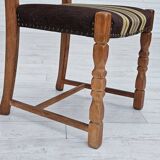 1970s, set 6 pcs of Danish dinning chairs, original good condition, oak wood.