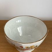 Vintage XXL bowl in speckled glazed stoneware 1980