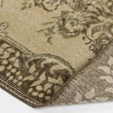 Turkish Vintage Beige Area Rug