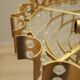 Brass chandelier, Danish design, 1970s, produced in Denmark