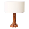 Wooden lamp white lampshade 50s