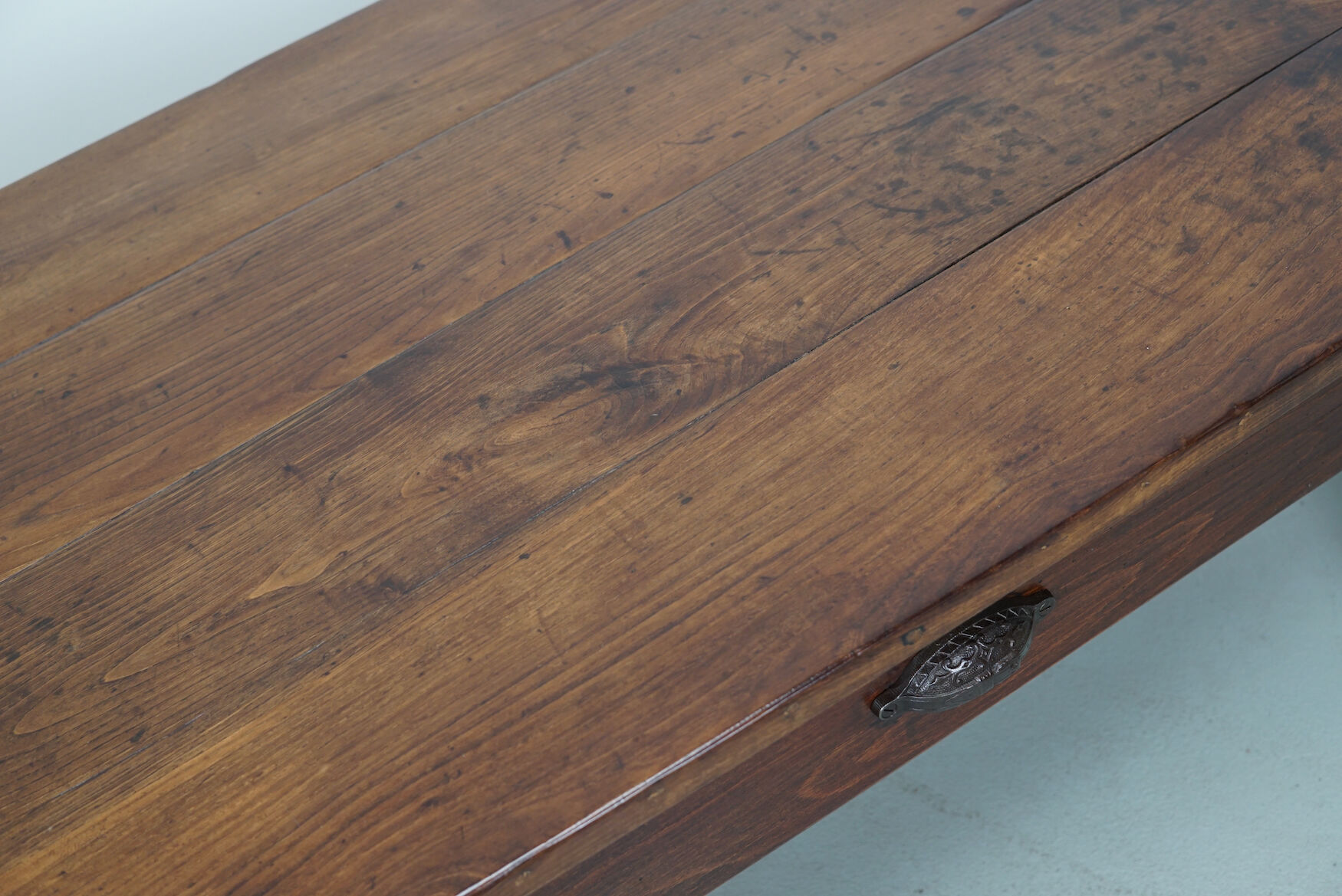Rustic oak coffee table french 19th century farmhouse