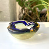 Ashtray or empty Murano glass pocket (Sommerso technique)