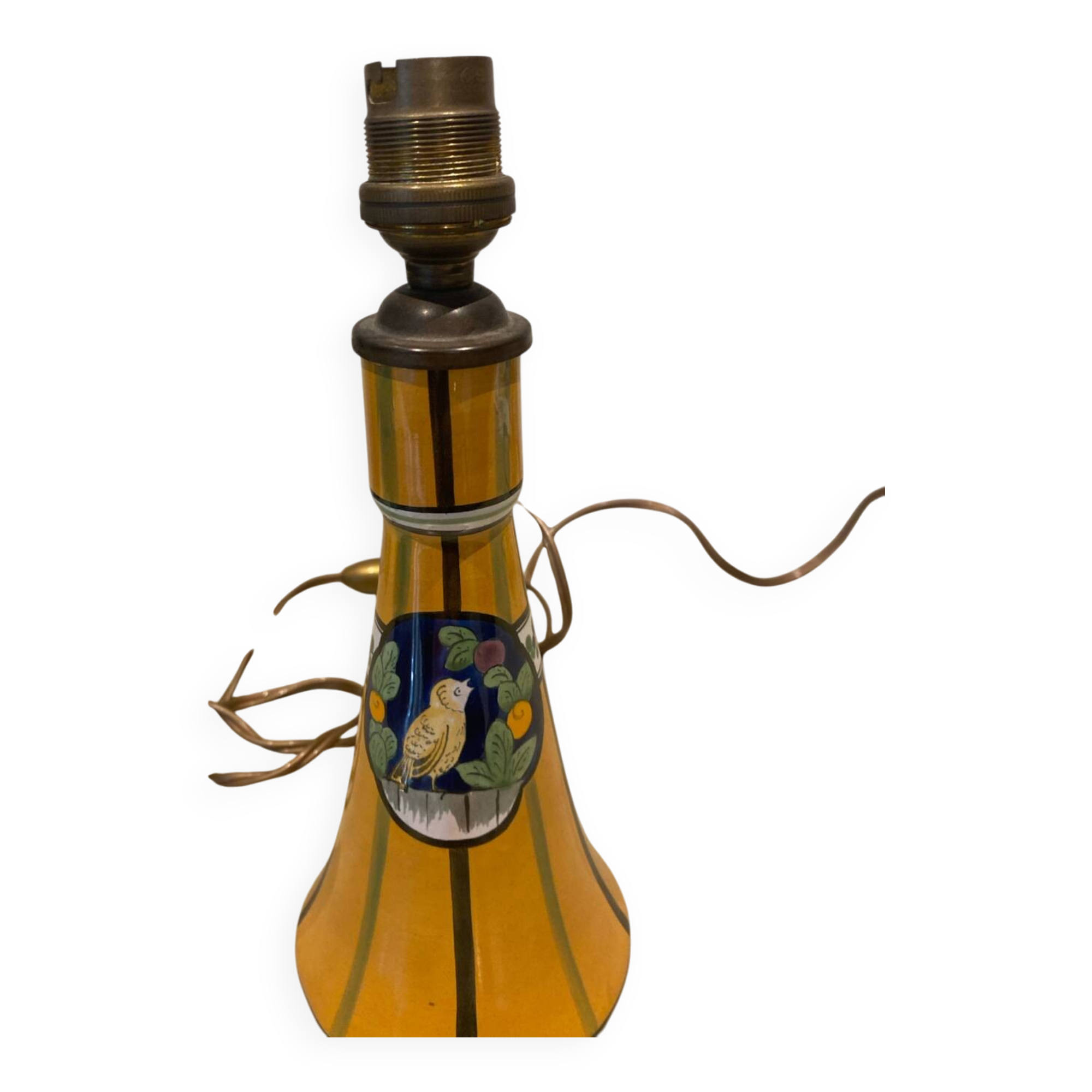 Lamp base signed HD, Henri Delcourt