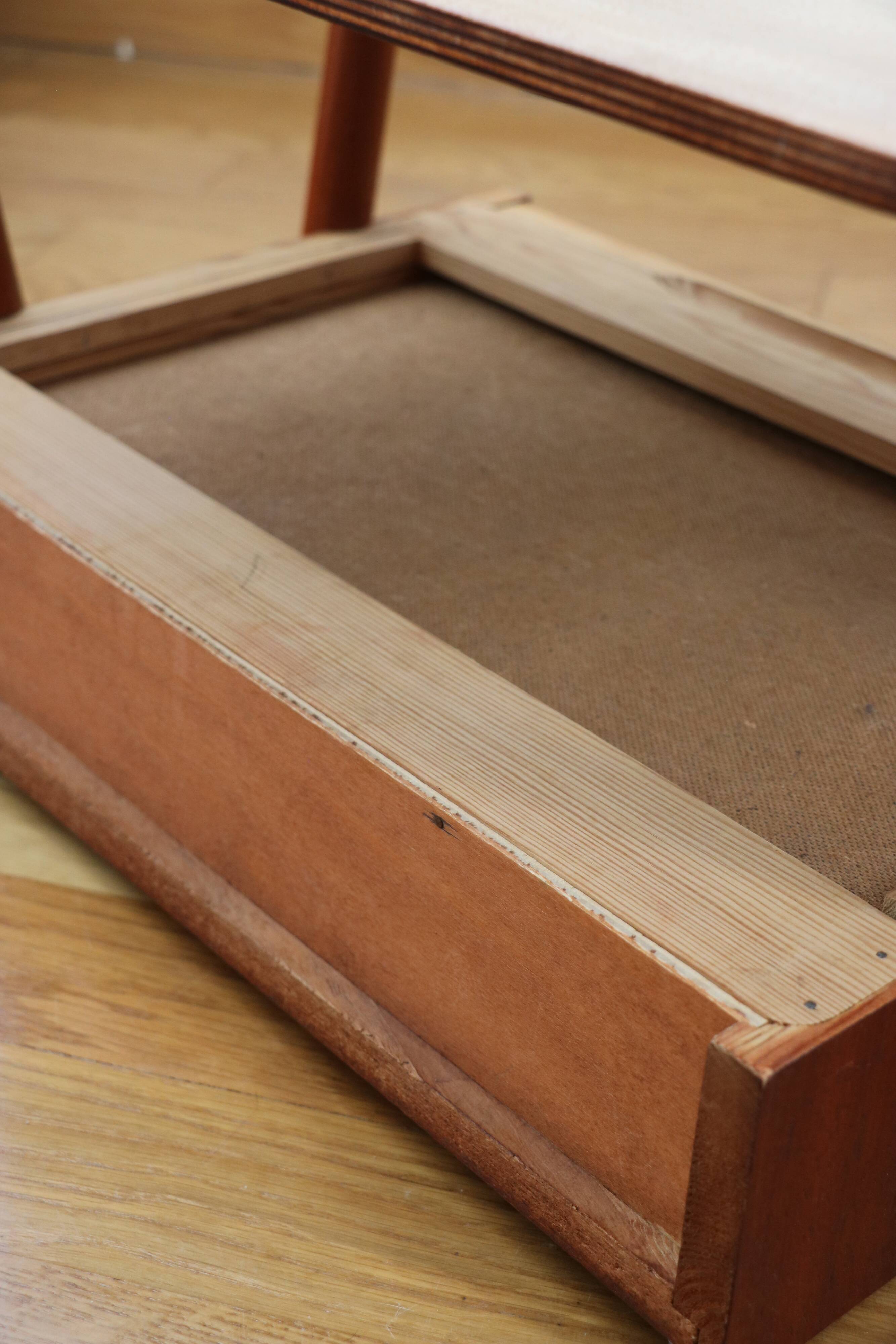 Pair of Scandinavian teak bedside tables, Carlström