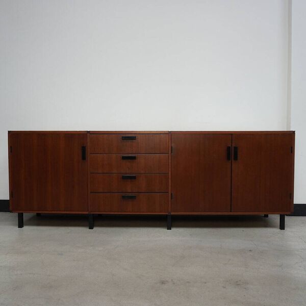 Enfilade sur mesure par Cees Braakman pour Pastoe, années 1960.
