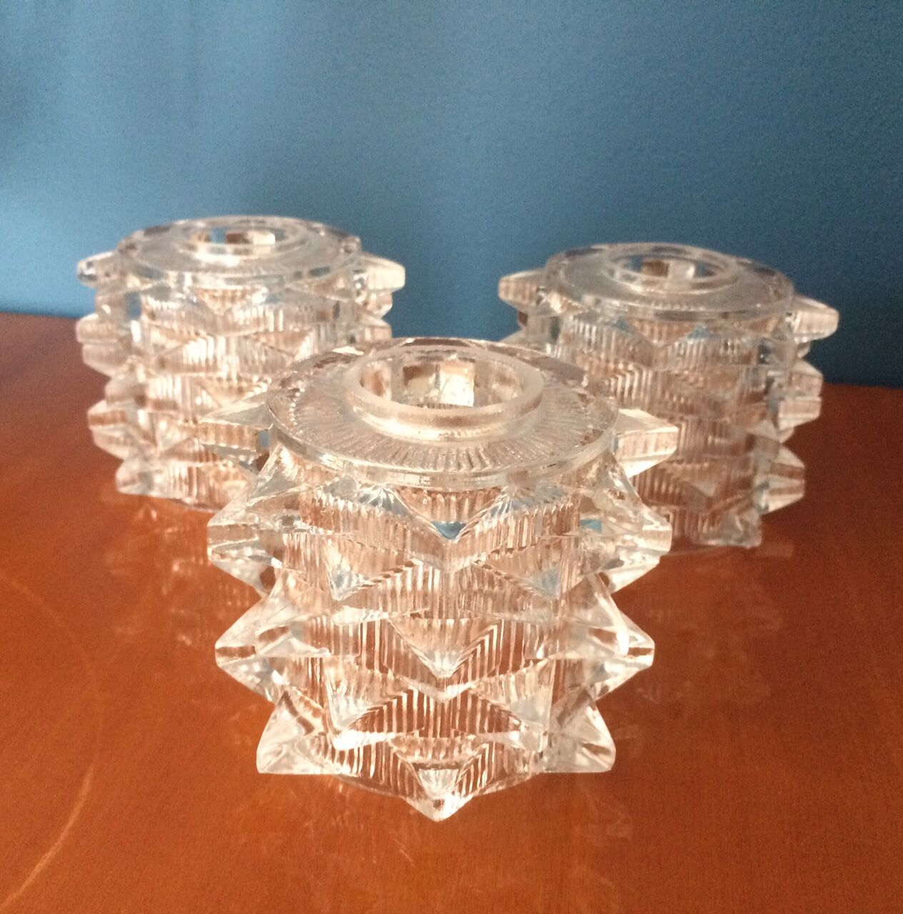 Chiseled glass hanging