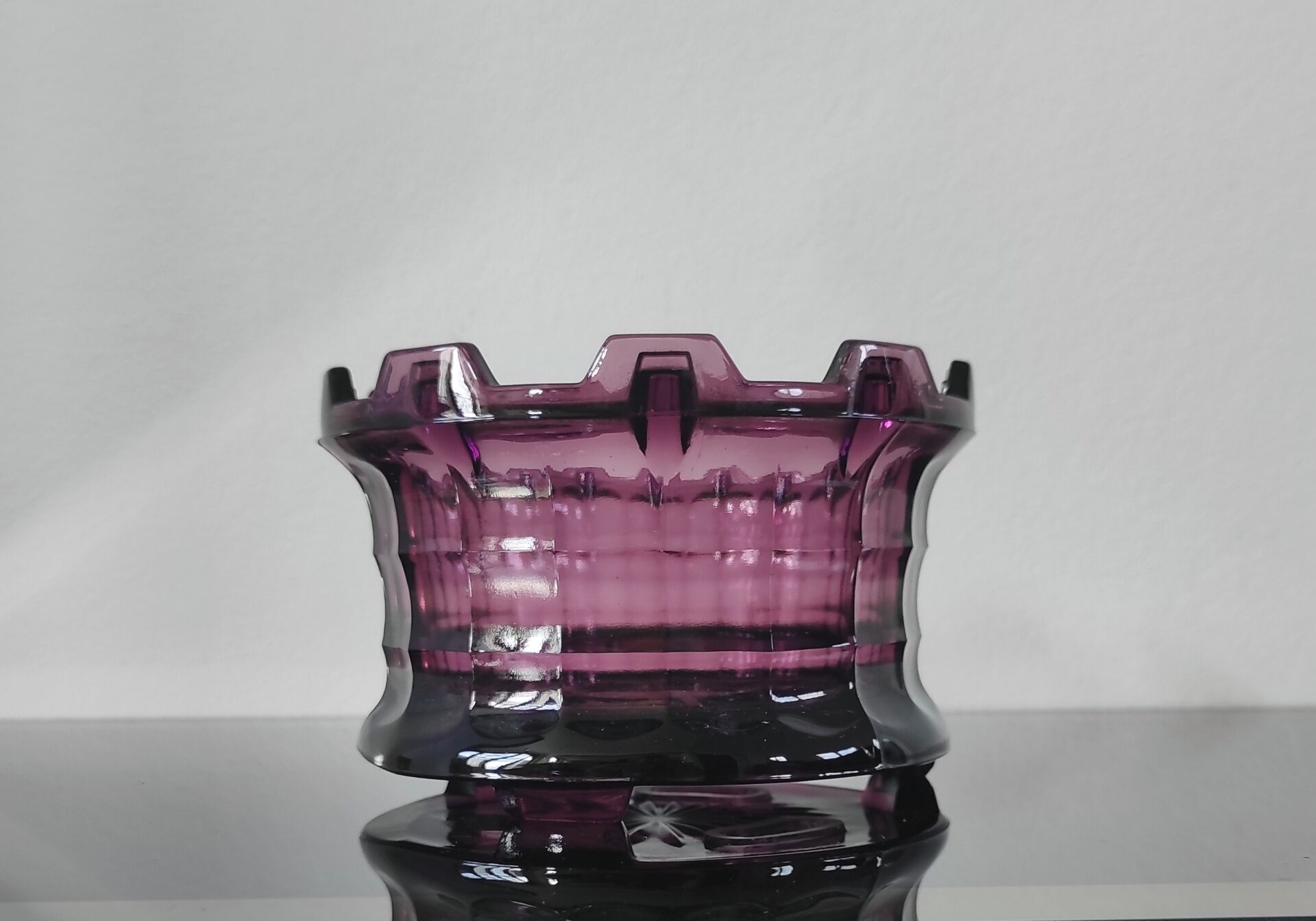 Brutalist glass cache-pot or lantern