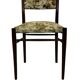 Vintage Dining Chair Flower Upholstery 1960s Teak