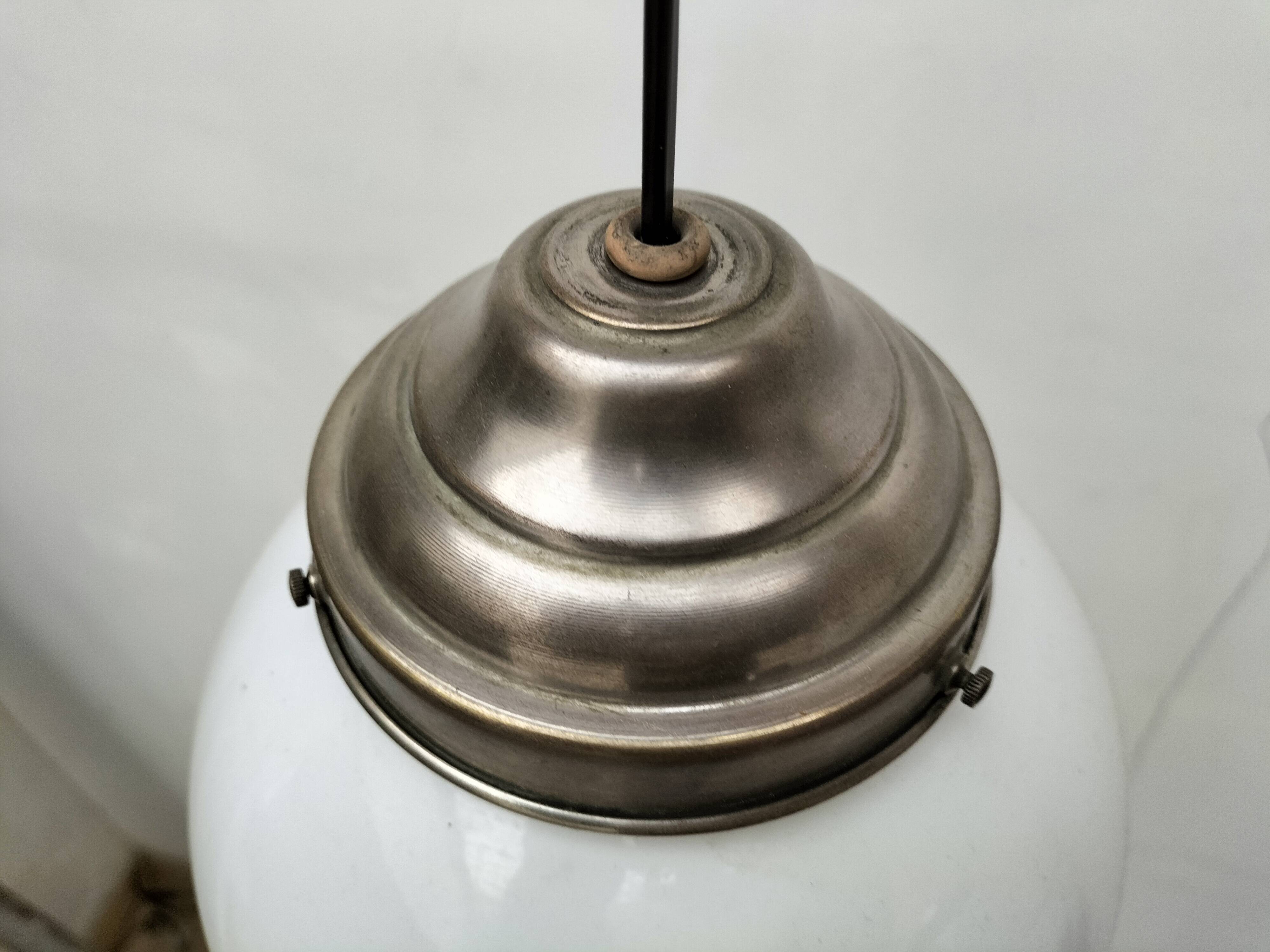 Opaline pendant lights