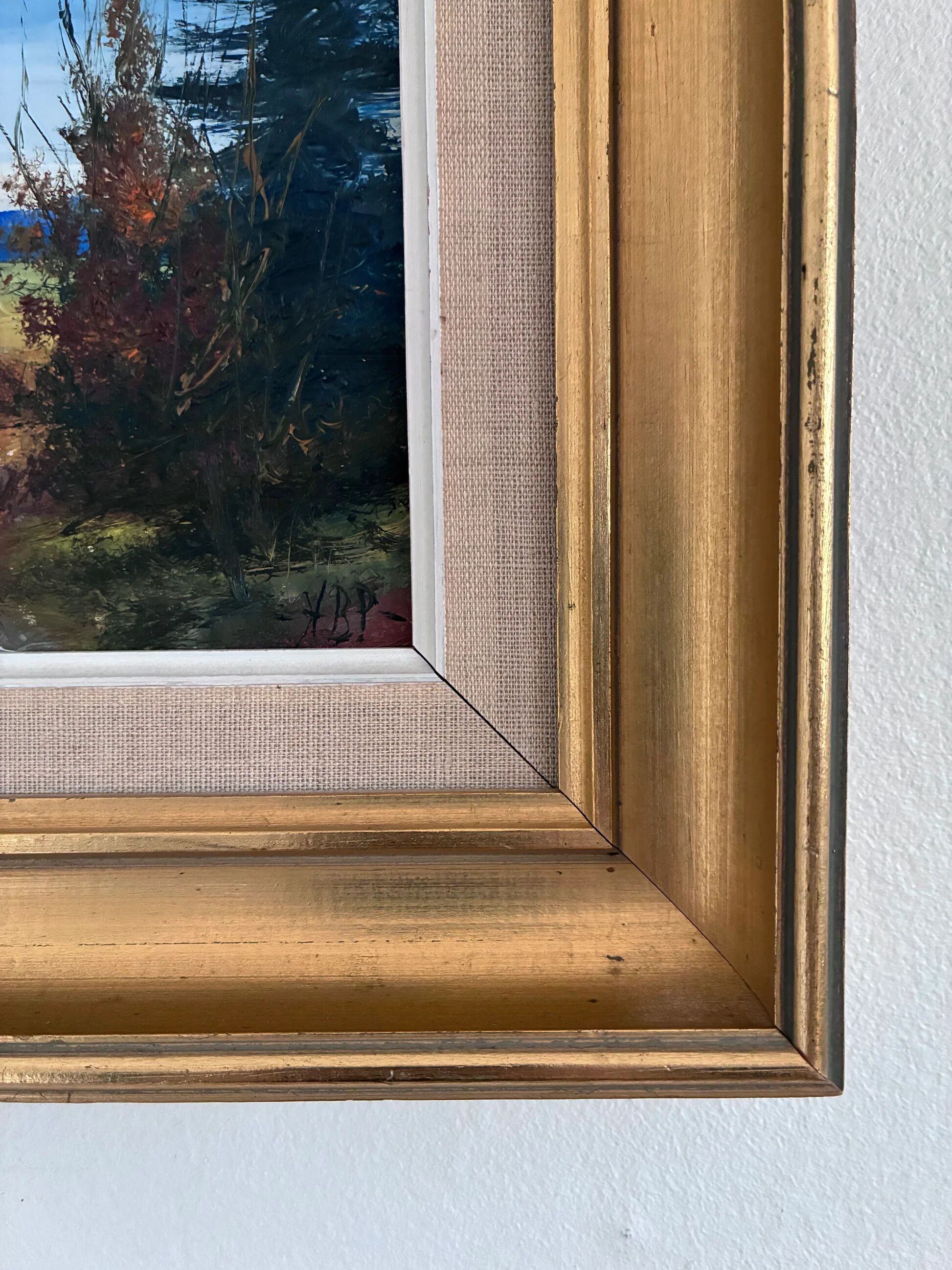 Vintage original landscape oil painting