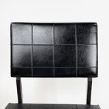 Modernist design chair metal and imitation leather 60s