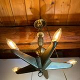 Lustre en étoile milieu XX siècle
