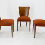 Art Deco Dining Chairs H-214 by Jindrich Halabala for UP Závody, Set of 3