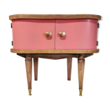 Powder pink vintage bedside