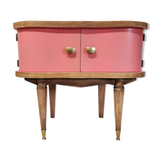 Powder pink vintage bedside