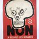 Siné, no to all bombs / mcaa, 1963-68. original duotone poster