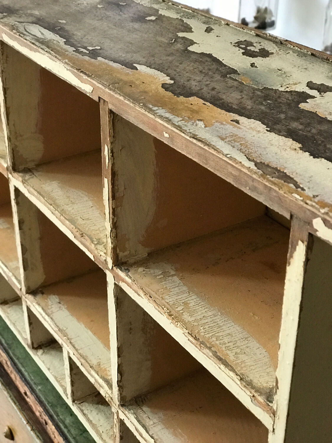 Vintage solid wood shelf