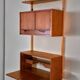 Teak wall secretary RIVAL, Vintage Scandinavian 1960s