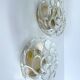 Pair of Brutalist Glass Sconces