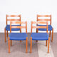 4 chairs model 84 teak Niels Otto Møller