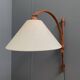 Danish teak wall lamp by Domus Denmark 1970s