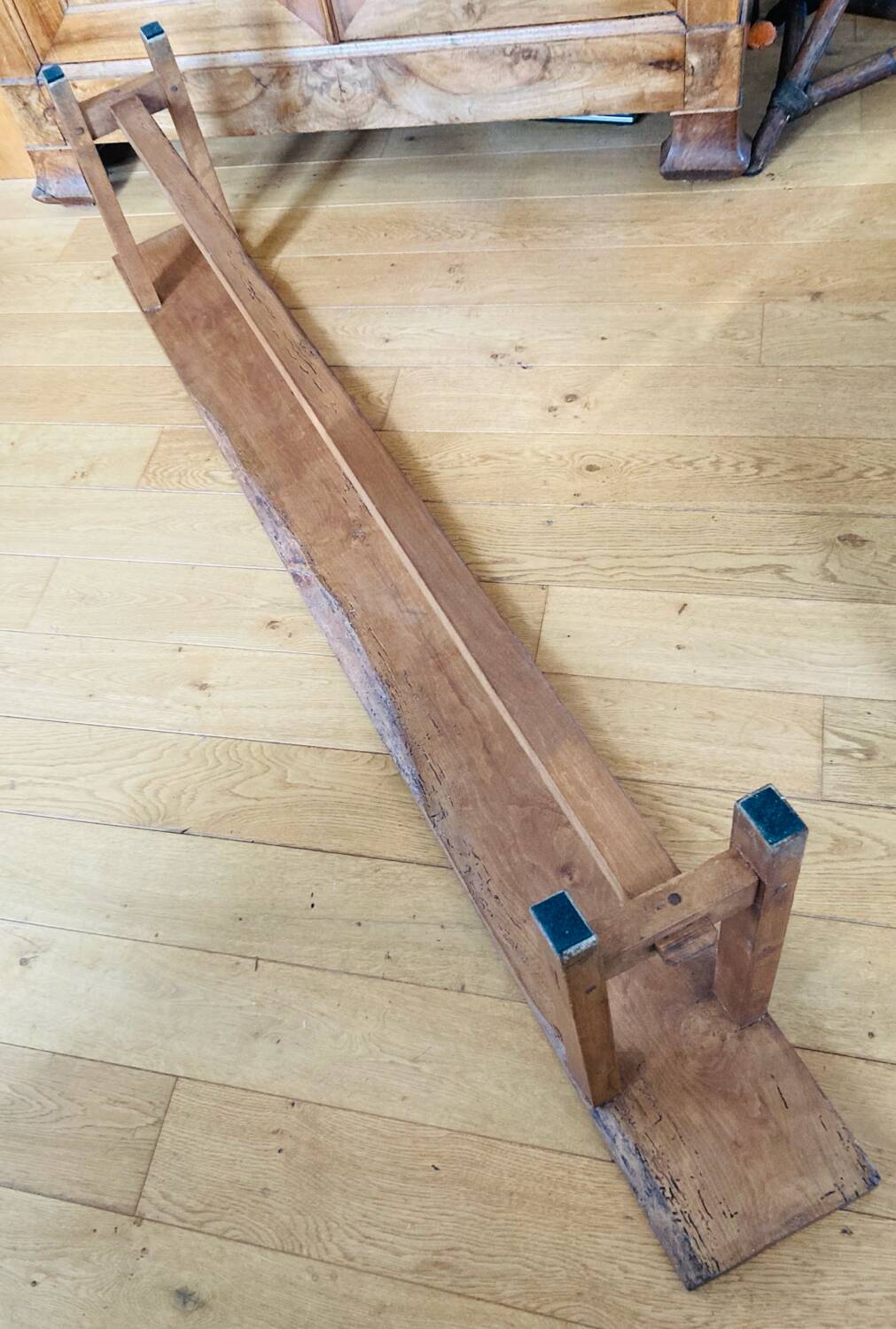 Large 19th century church bench