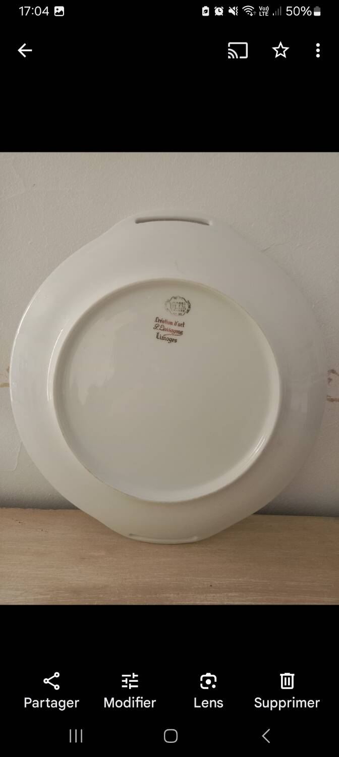 Dessert presentation plate