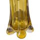 Vintage amber glass vase Hospodka for Chribska