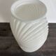 Vintage large pressed white glass vase