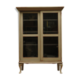 Grey bookcase display cabinet
