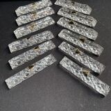 Box of 12 knife holders crystal cut XXe