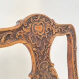 18th-Century German Baroque Chair in Carved Walnut, 1740s