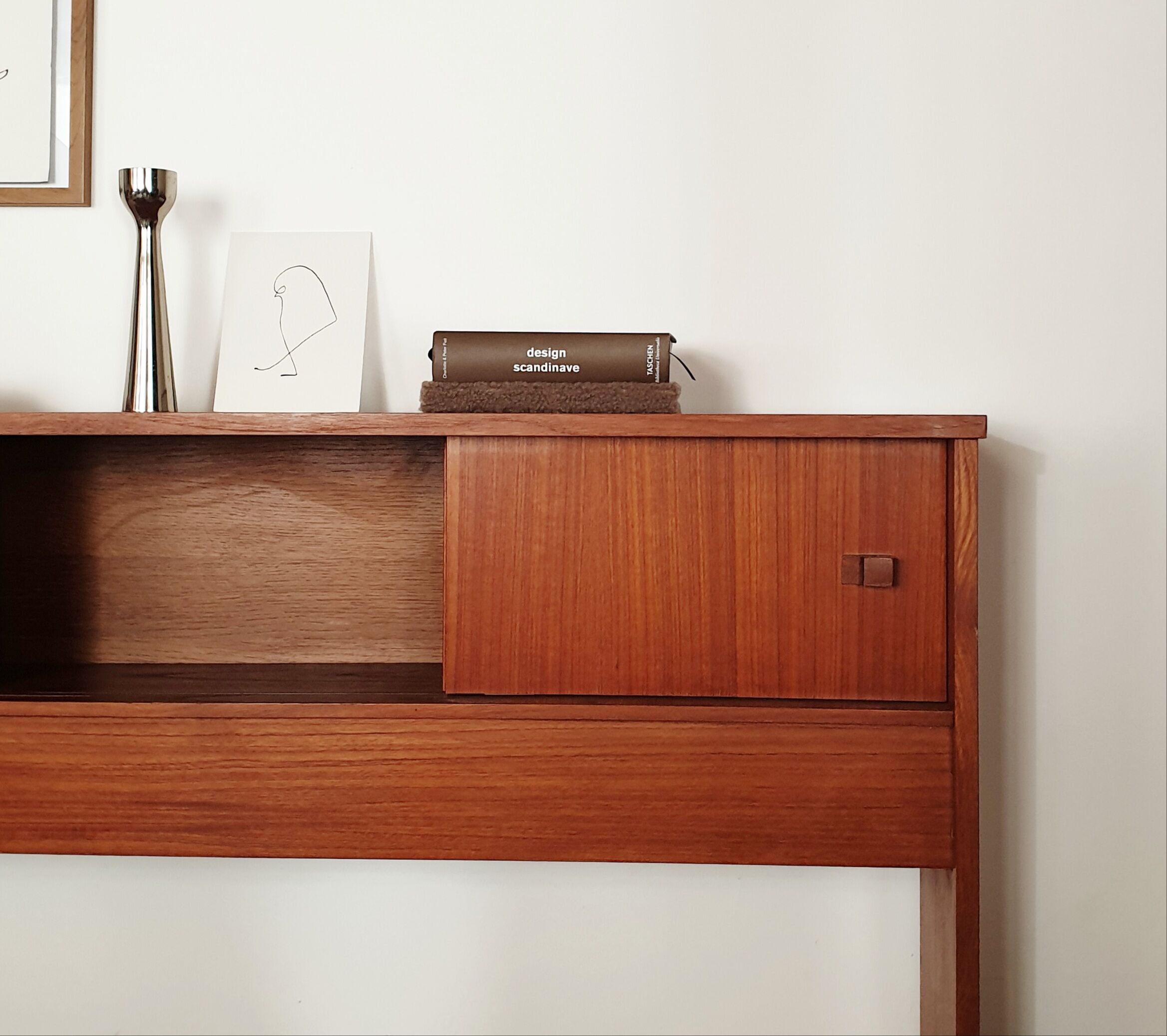 Vintage teak console 60s