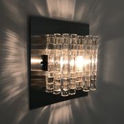 Murano glass wall lamp by albano poli for poliarte, italy 70s