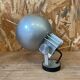 Brushed steel wall lamp from the 1970s - space age style