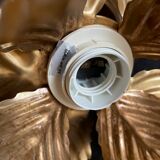 Wall lamp or ceiling lamp golden flower