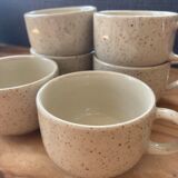 6 speckled cups