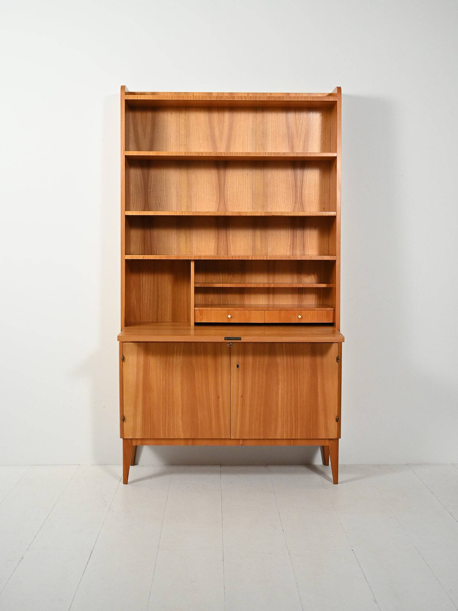 Scandinavian Elm Bookcase from the 1930s–40s