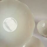 Set of 5 ramekins opaline Arcopal France roses 60s vintage