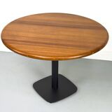 Table à manger ronde en teck par Niels Bach, années 1970