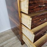 Commode Art Déco avec poignées en laiton