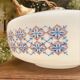 Suspension in opaline milk glass